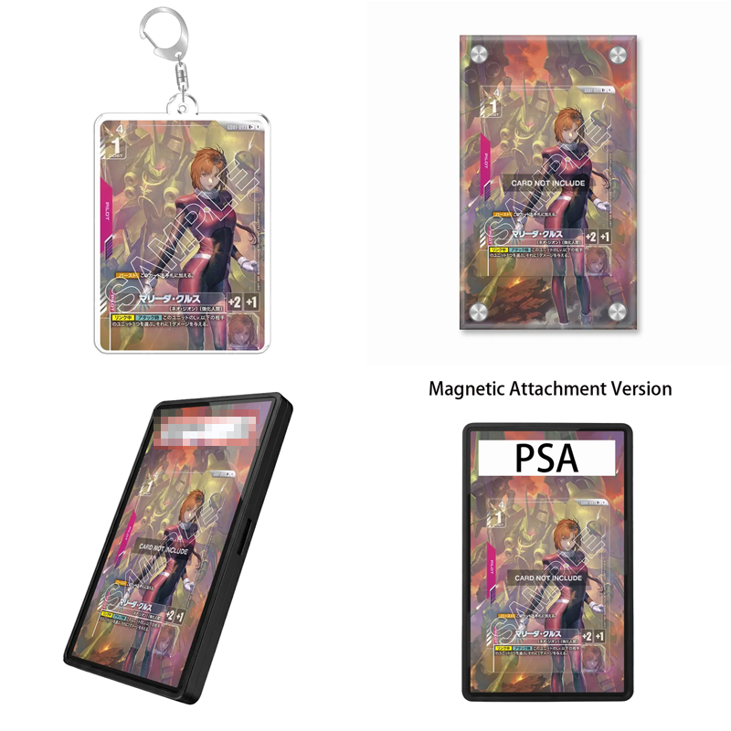 Case Fan - เคสอะคริลิกกันกระแทกแบบรีไซเคิลสำหรับการ์ดเกมกันดั้ม Newtype Rising Marida Cruz ของขวัญสำหรับแฟนๆอนิเมะ