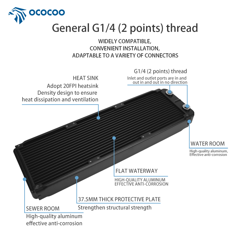 OCOCOO คอมพิวเตอร์อลูมิเนียม O - Heatsink บทวิจารณ์และราคา