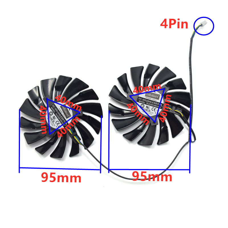 2Pcs 95Mm PLD10010S12HH การ์ดส - Cpu Cooler บทวิจารณ์และราคา